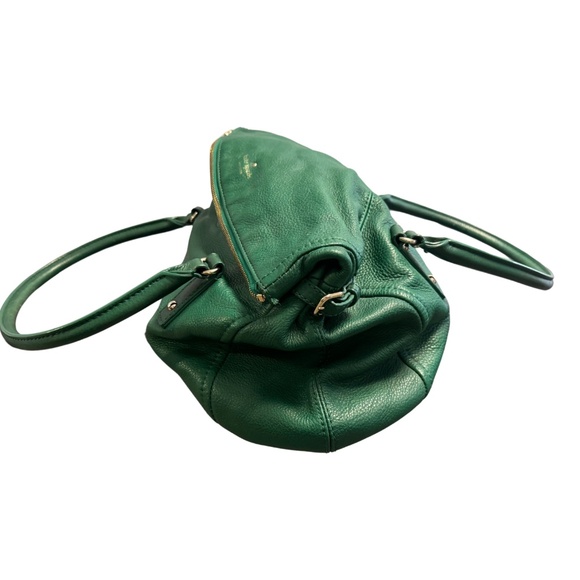 Kate Spade Little Minka Cobble Hill slouchy bag in vibrant emerald - Picture 3 of 9